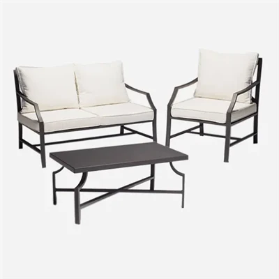 Canapea de grădină LoveSeat și măsuță de cafea Mobilier de exterior bun